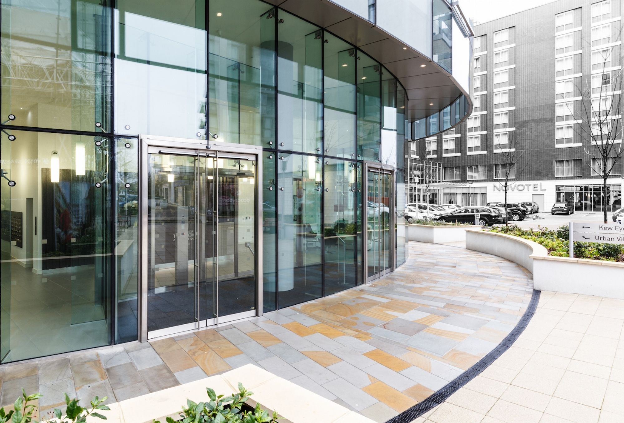 an entrance door built by bds entrances in london and frankfurt